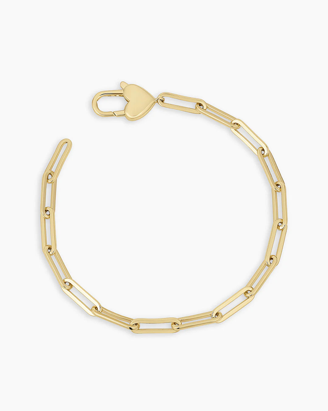 Gorjana Gold Heart Padlock Bracelet