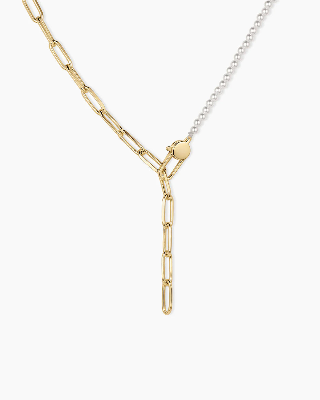 Gorjana Florence Pearl Chain Necklace