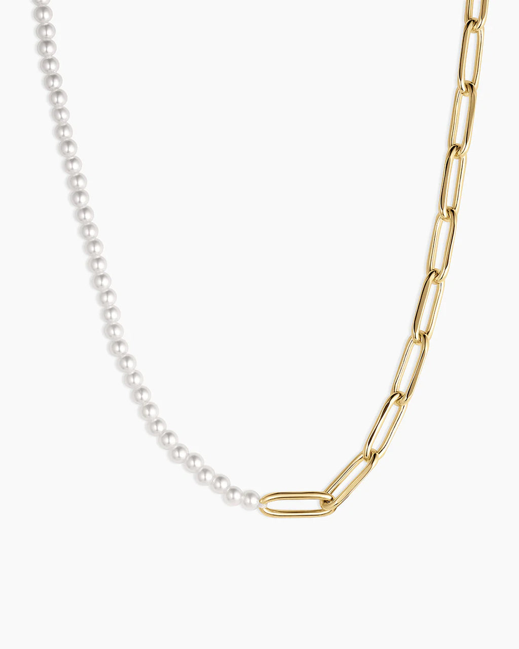 Gorjana Florence Pearl Chain Necklace