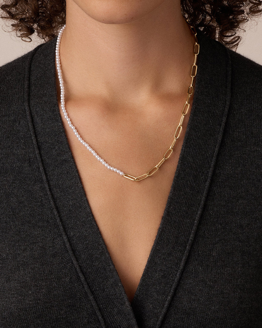 Gorjana Florence Pearl Chain Necklace
