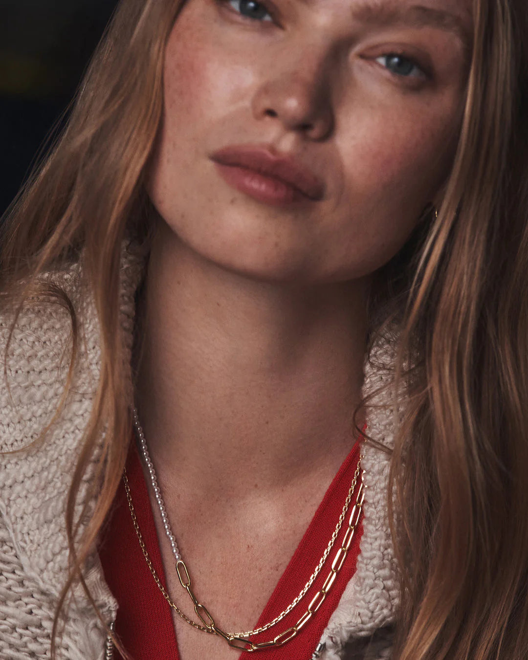 Gorjana Florence Pearl Chain Necklace