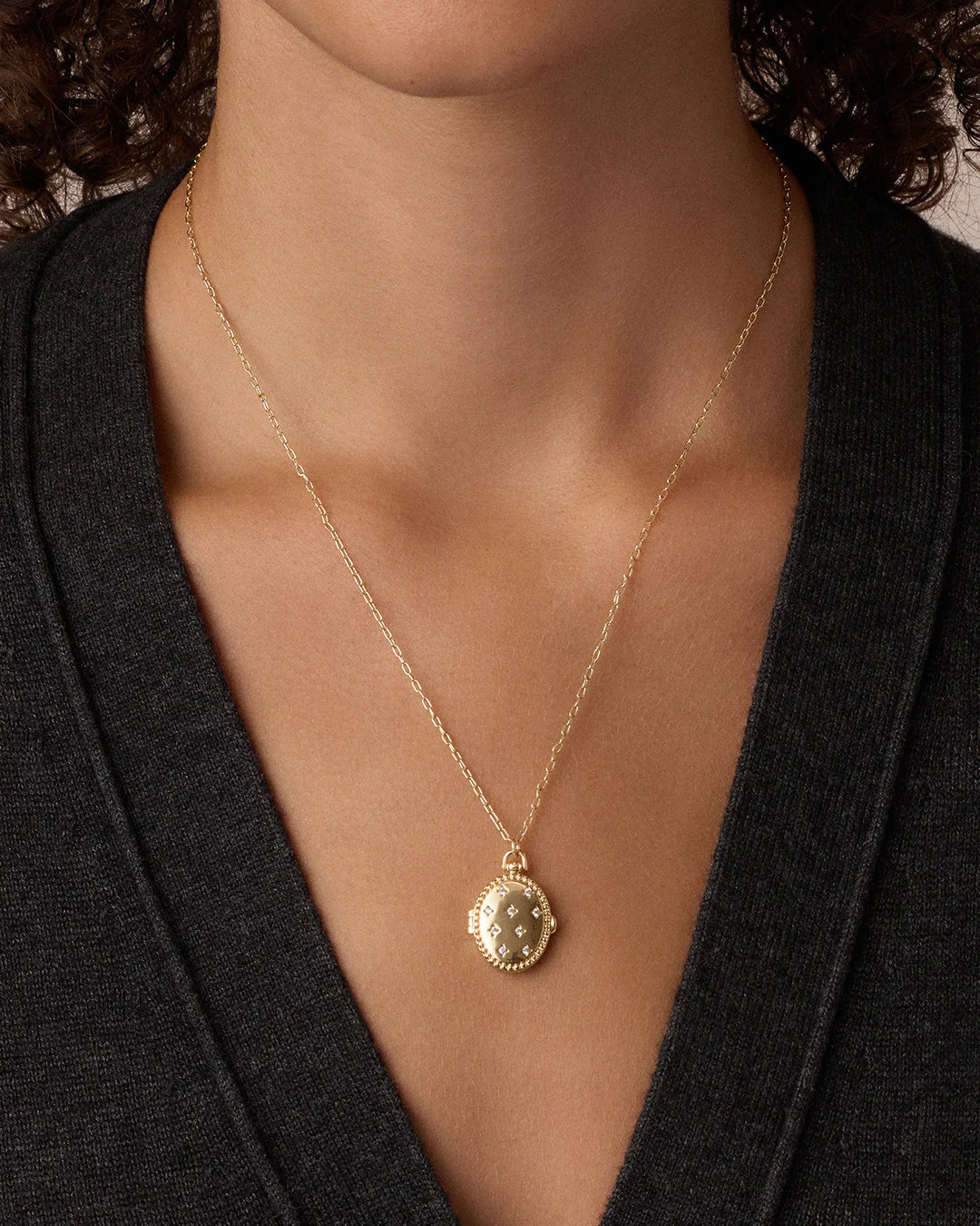 Gorjana Celeste Locket Necklace
