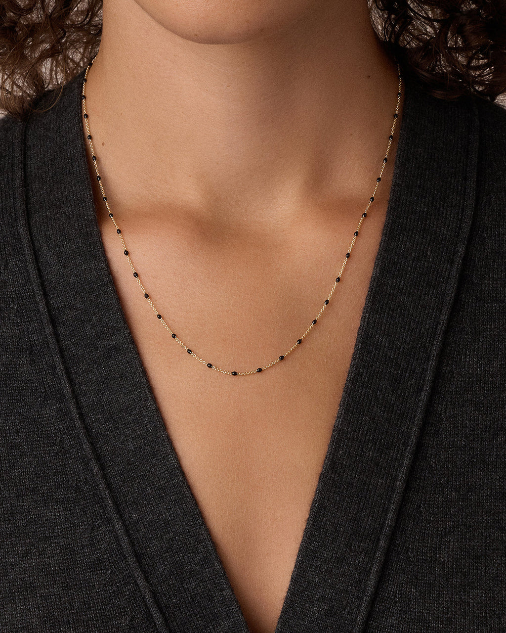 Gorjana Capri Necklace Black