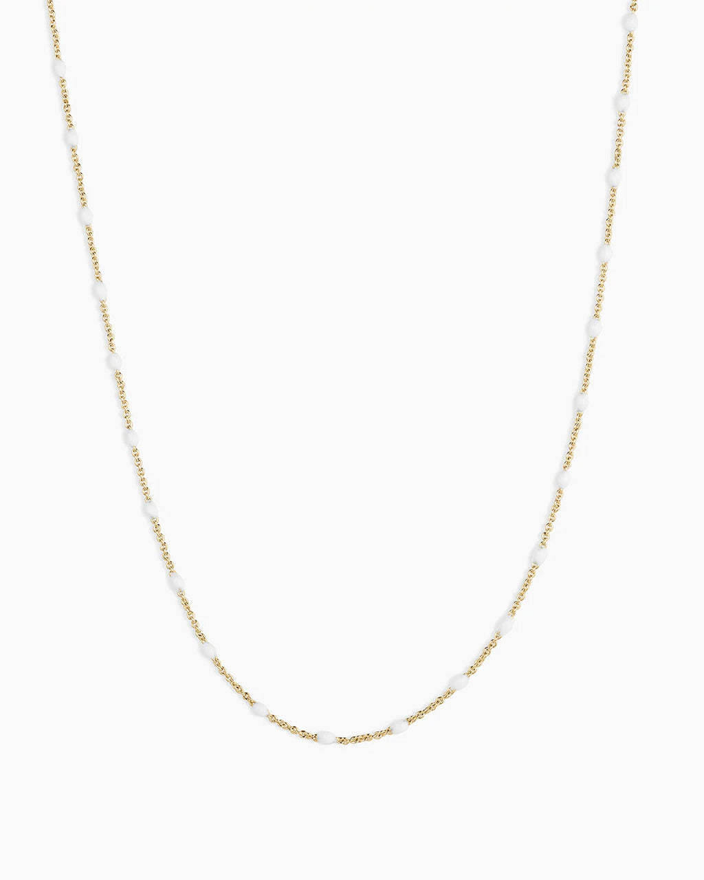 Gorjana Gold and White Capri Necklace