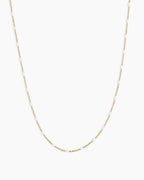 Gorjana Gold and White Capri Necklace