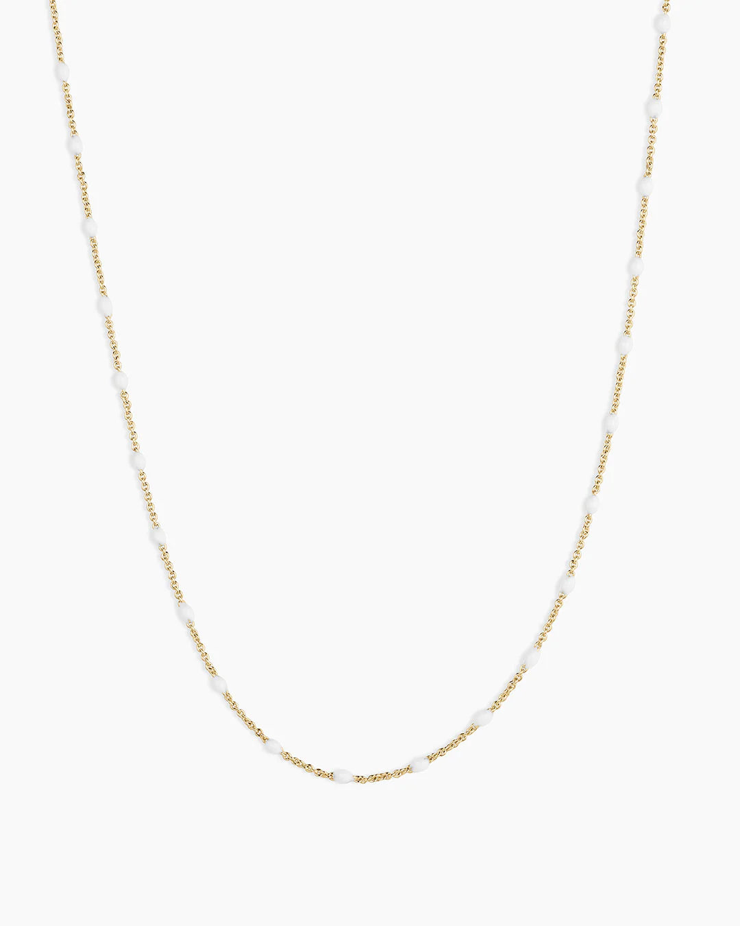 Gorjana Gold and White Capri Necklace