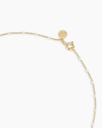 Gorjana Gold and White Capri Necklace