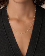 Gorjana Gold and White Capri Necklace