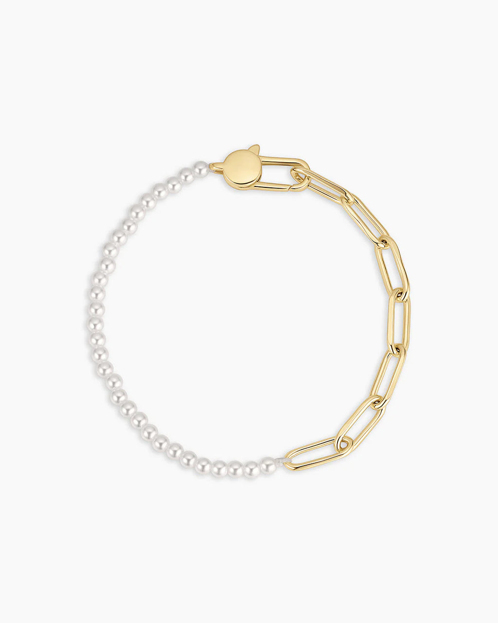 Gorjana Gold Florence Pearl Chain Bracelet