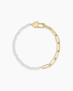 Gorjana Gold Florence Pearl Chain Bracelet