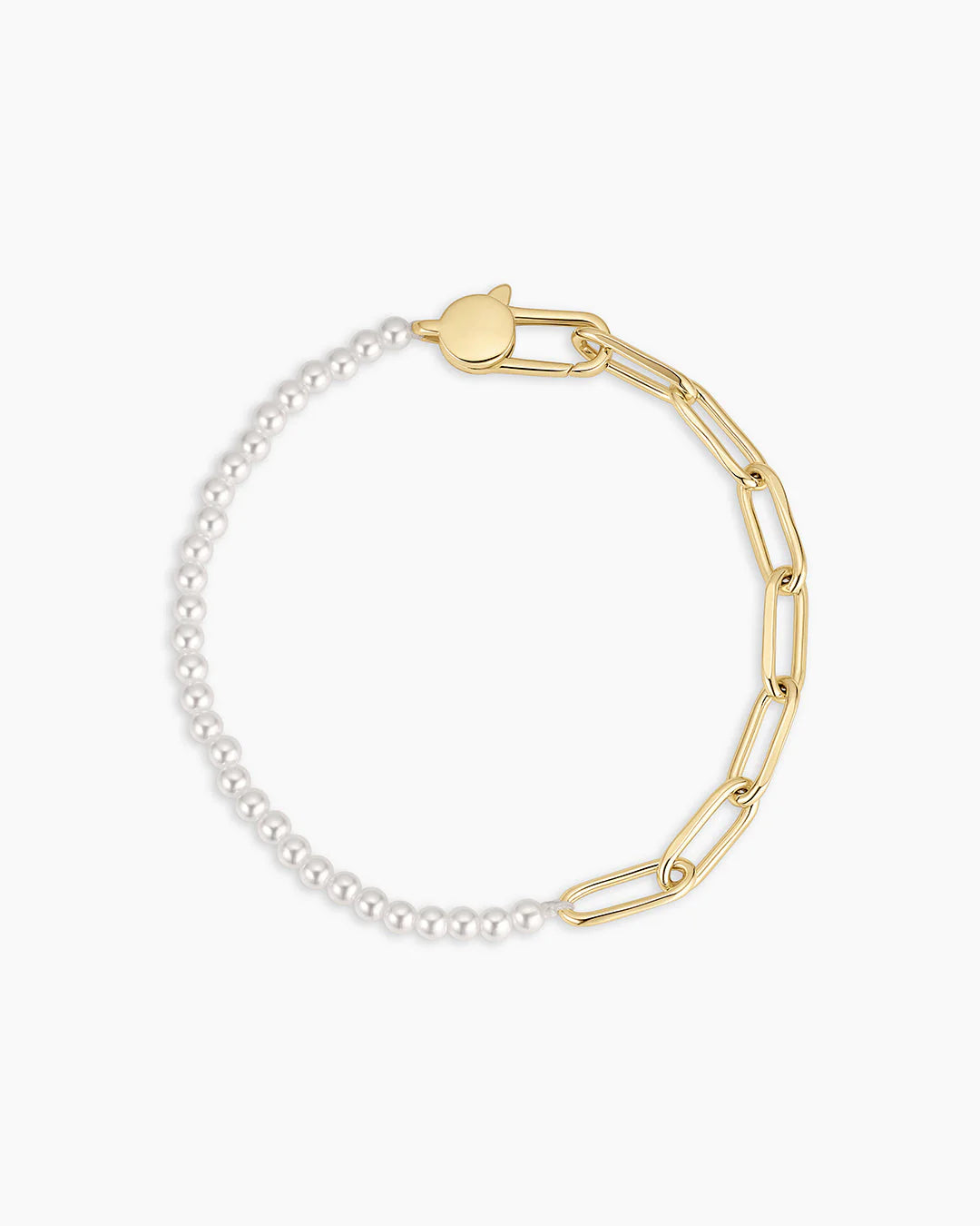 Gorjana Gold Florence Pearl Chain Bracelet