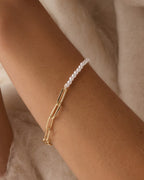 Gorjana Gold Florence Pearl Chain Bracelet