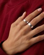 Gorjana Rose Ring Set (Silver)