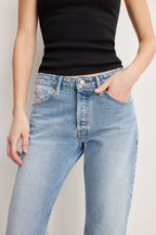 Good American Vintage Straight Jeans (Indigo 1220)