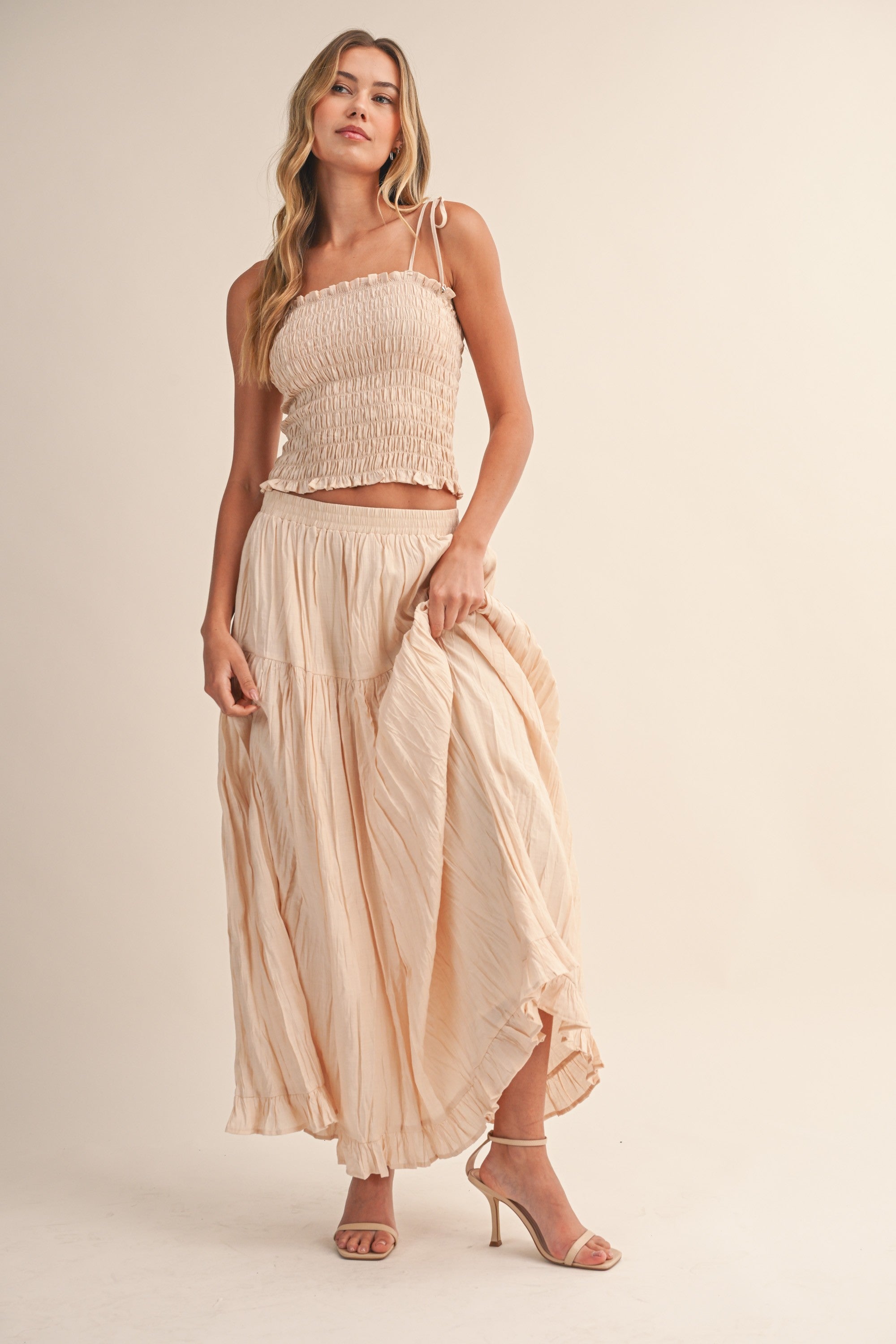 The Effortless Maxi Set (Beige) Main image