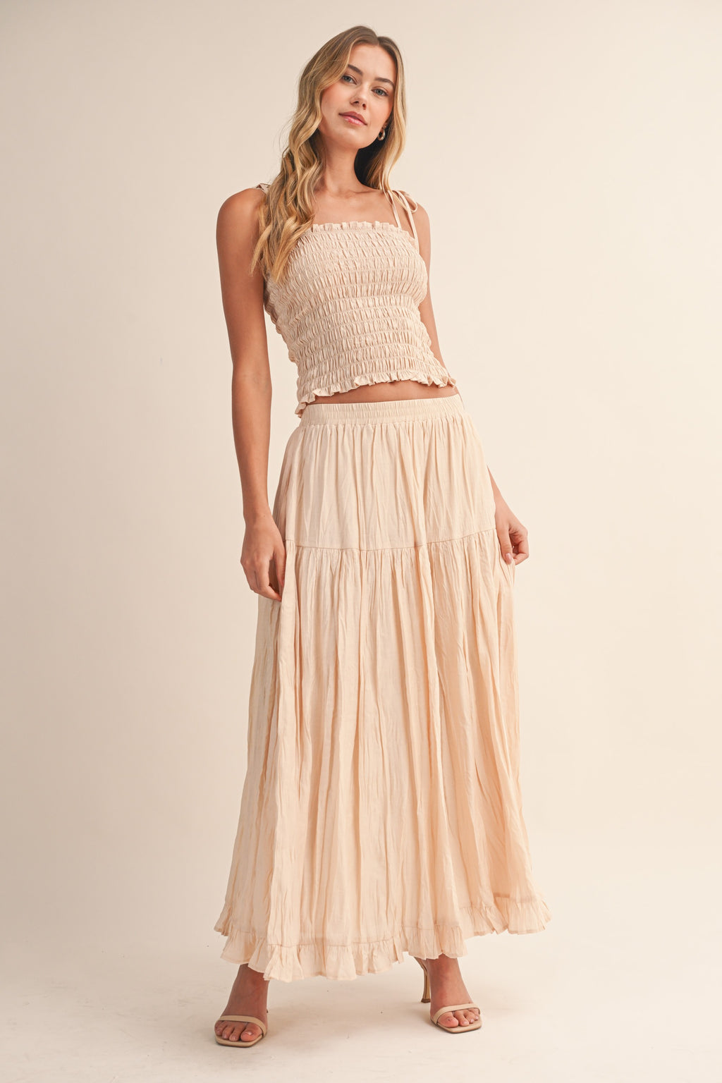 The Effortless Maxi Set (Beige)
