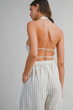 Airtime Pinstripe Two Piece Set