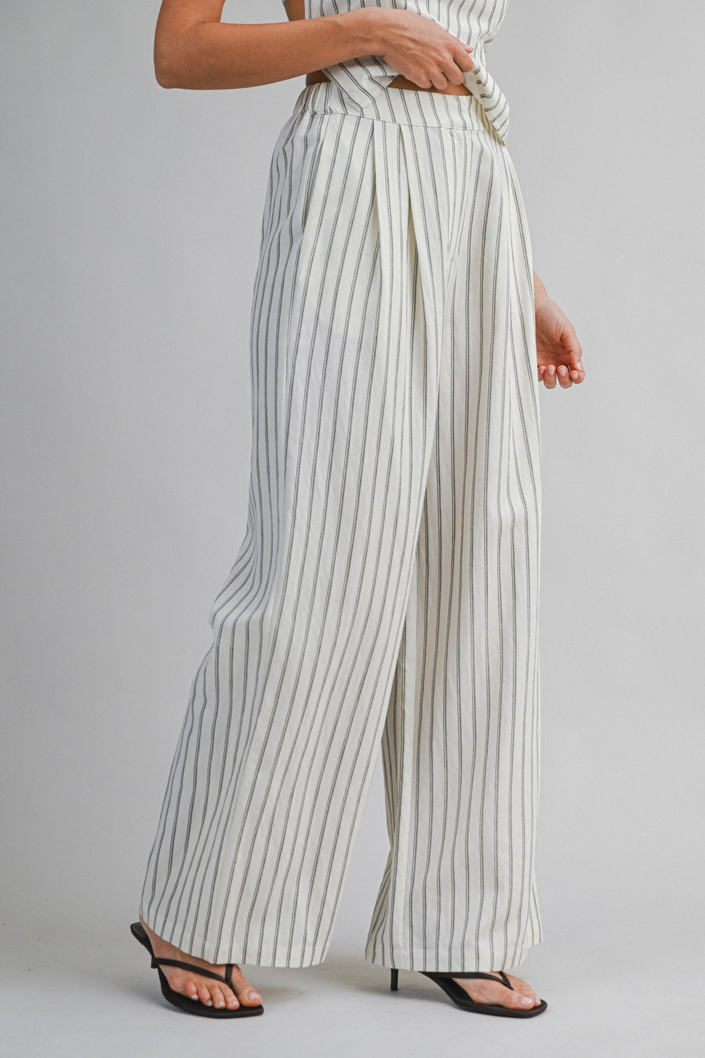 Airtime Pinstripe Two Piece Set