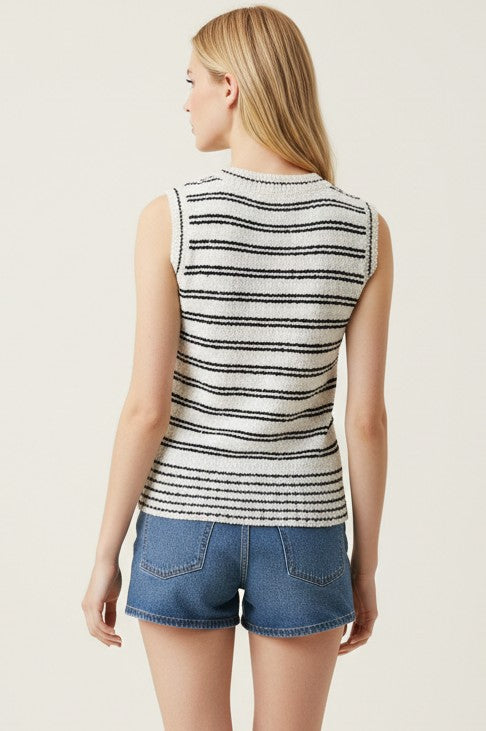 Sail Away Stripe Sweater Tank