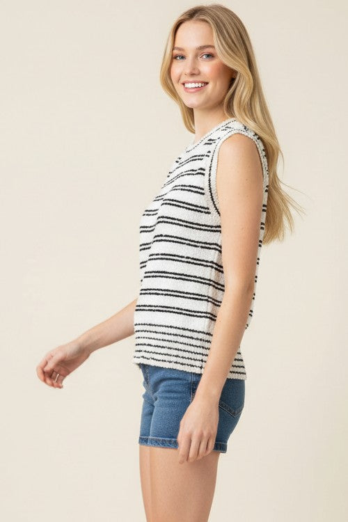 Sail Away Stripe Sweater Tank