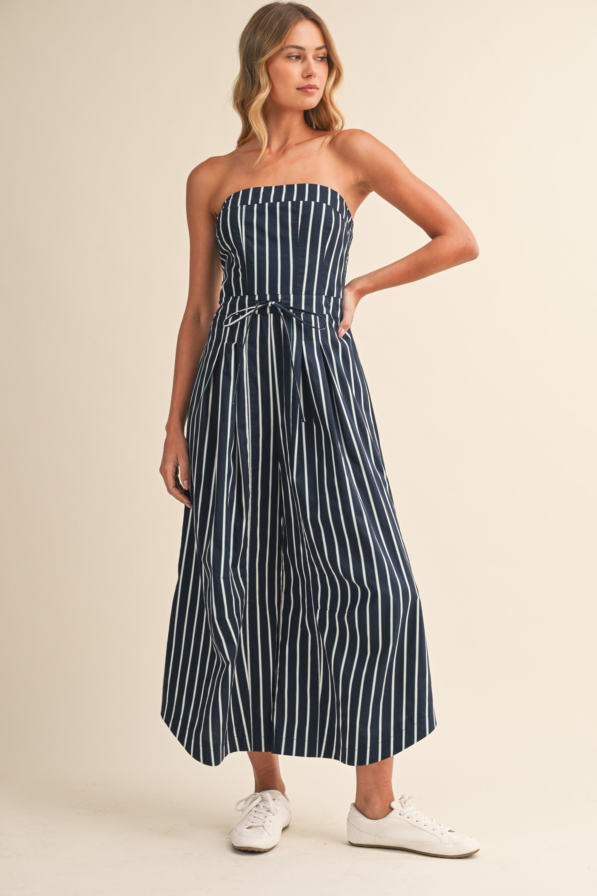 Sail Away Strapless Tie-Side Jumpsuit Secondary image
