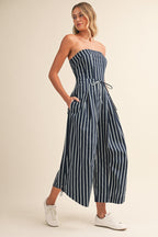 Sail Away Strapless Tie-Side Jumpsuit