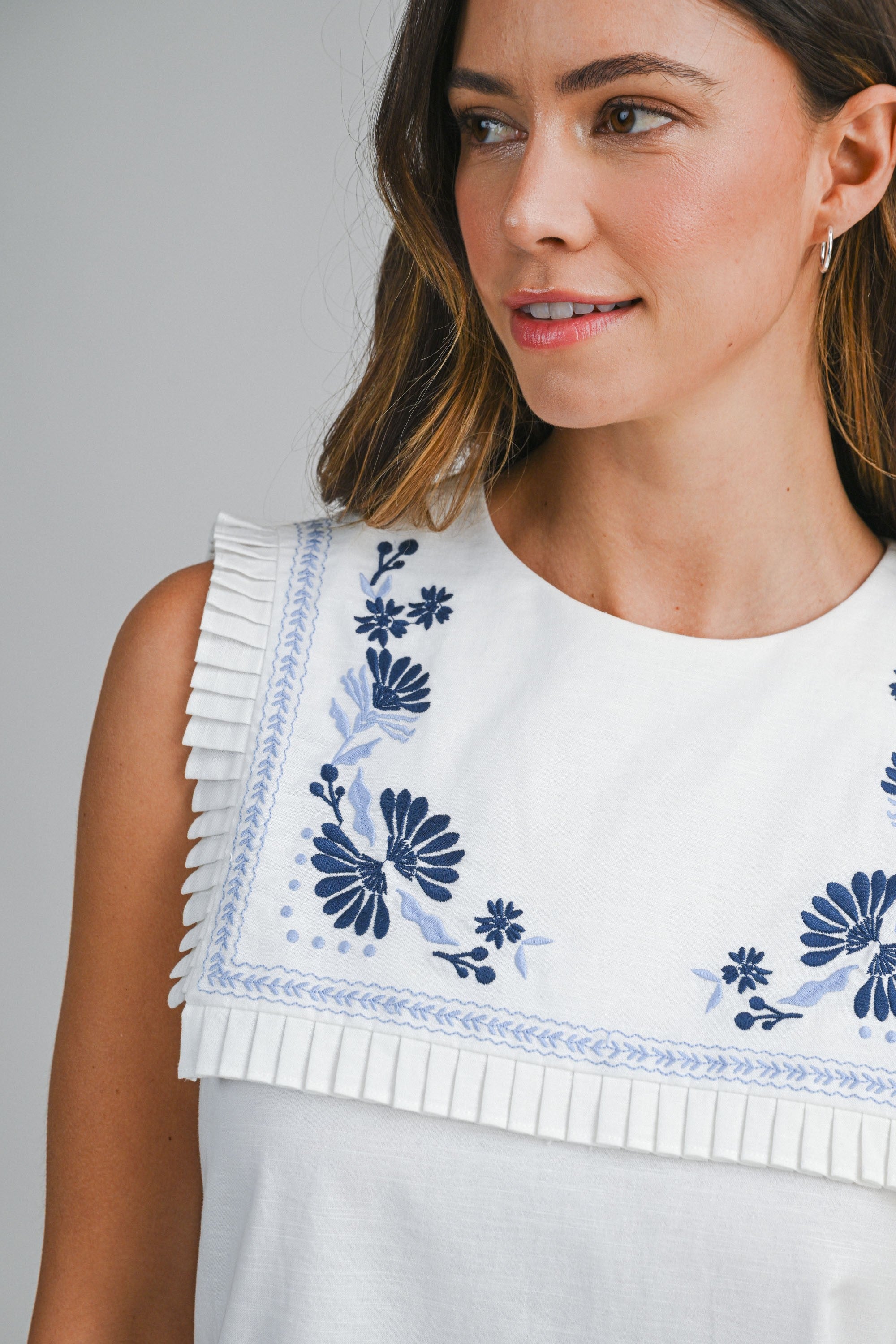 Sailor Embroidered Mini Dress Secondary image