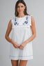 Sailor Embroidered Mini Dress