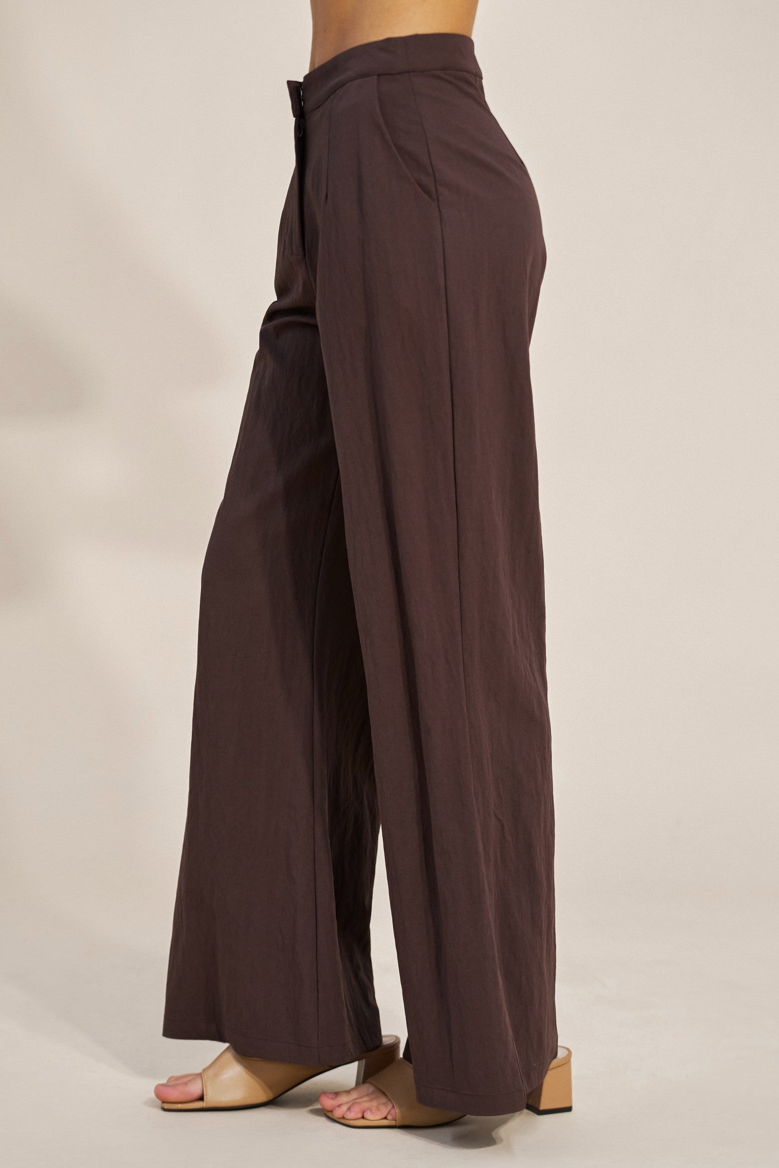 Monaco High Waist Pant (Brown)