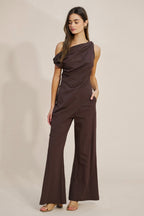 Monaco High Waist Pant (Brown)