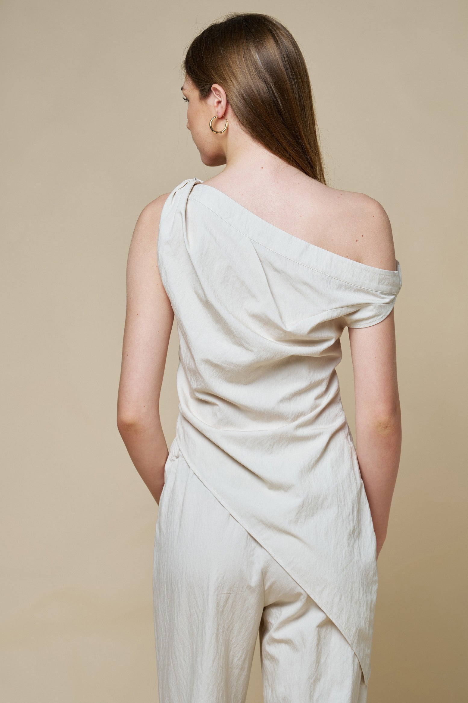 Monoco One Shoulder Asymmetric Top