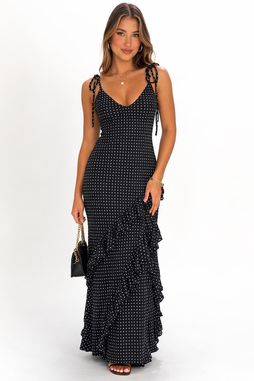 After Dark Polka Dot Maxi Main image