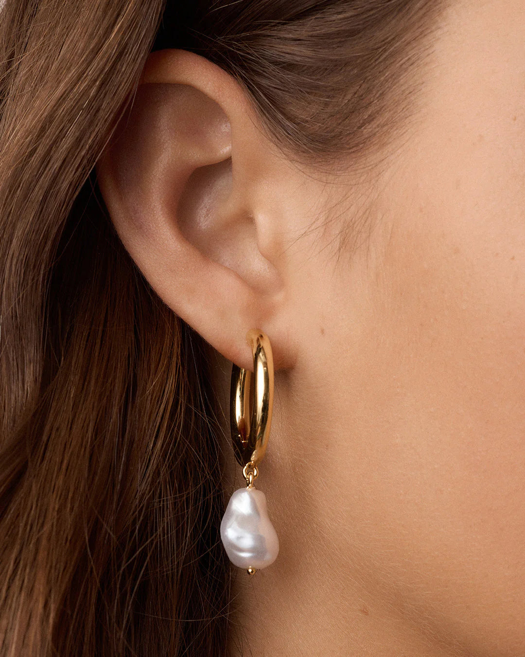 Gorjana Pearl Cove Hoops