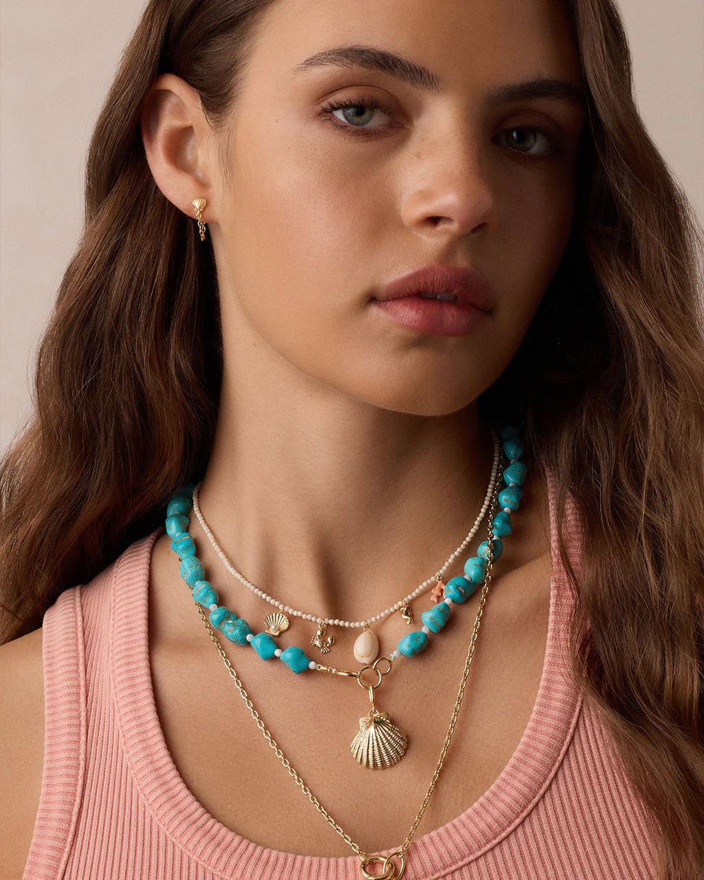 Gorjana Ocean Mini Charm Necklace