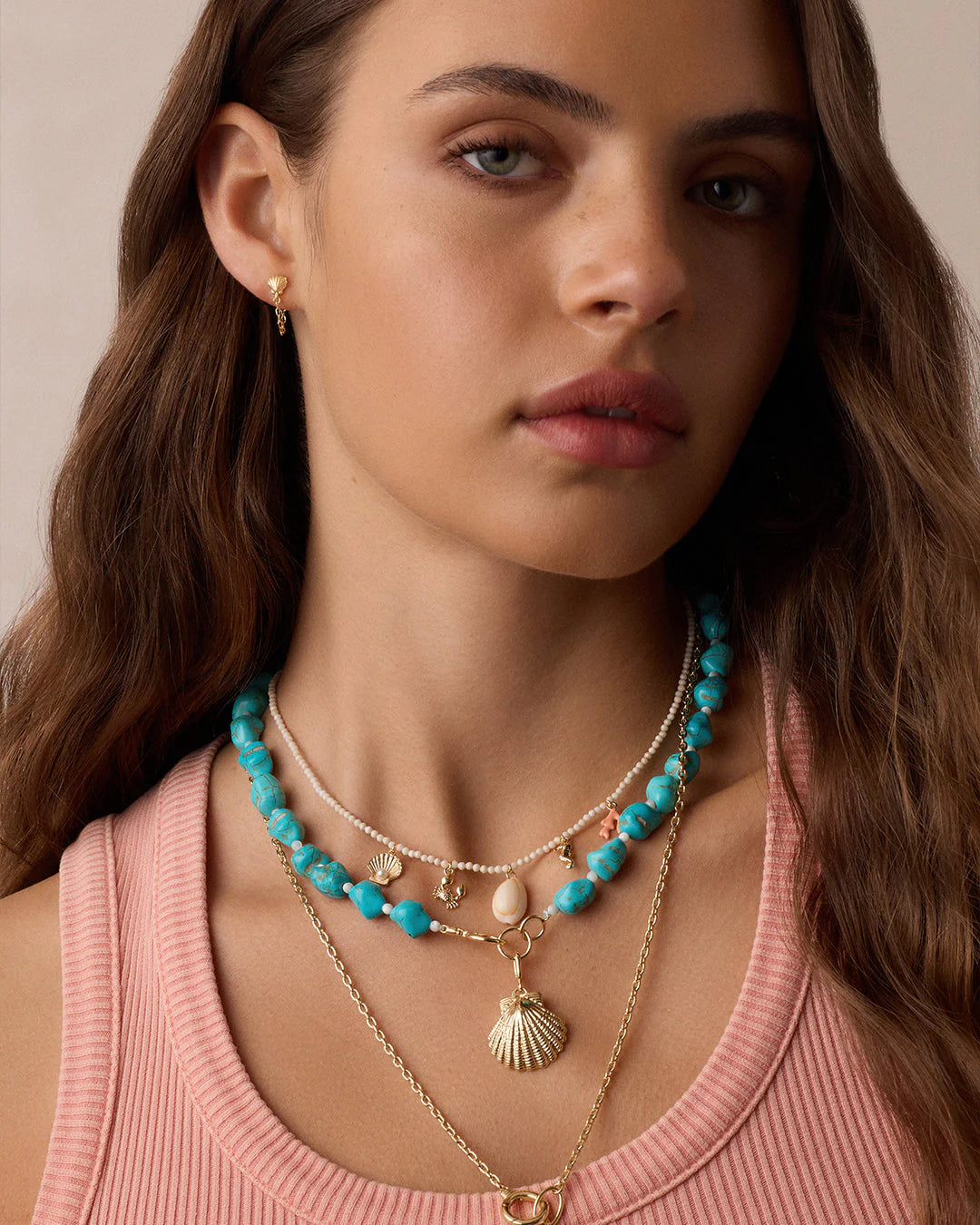 Gorjana Ocean Mini Charm Necklace