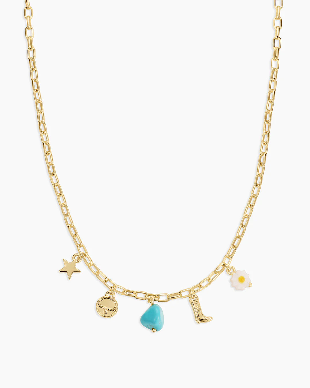 Gorjana Gold Western Mini Charm Necklace