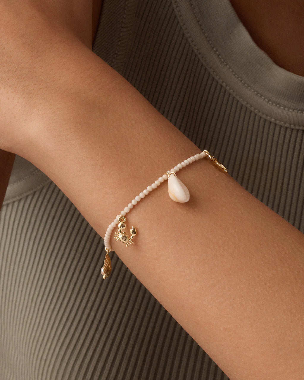 Gorjana Gold Ocean Mini Charm Bracelet