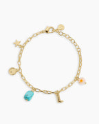 Gorjana Gold Western Mini Charm Bracelet