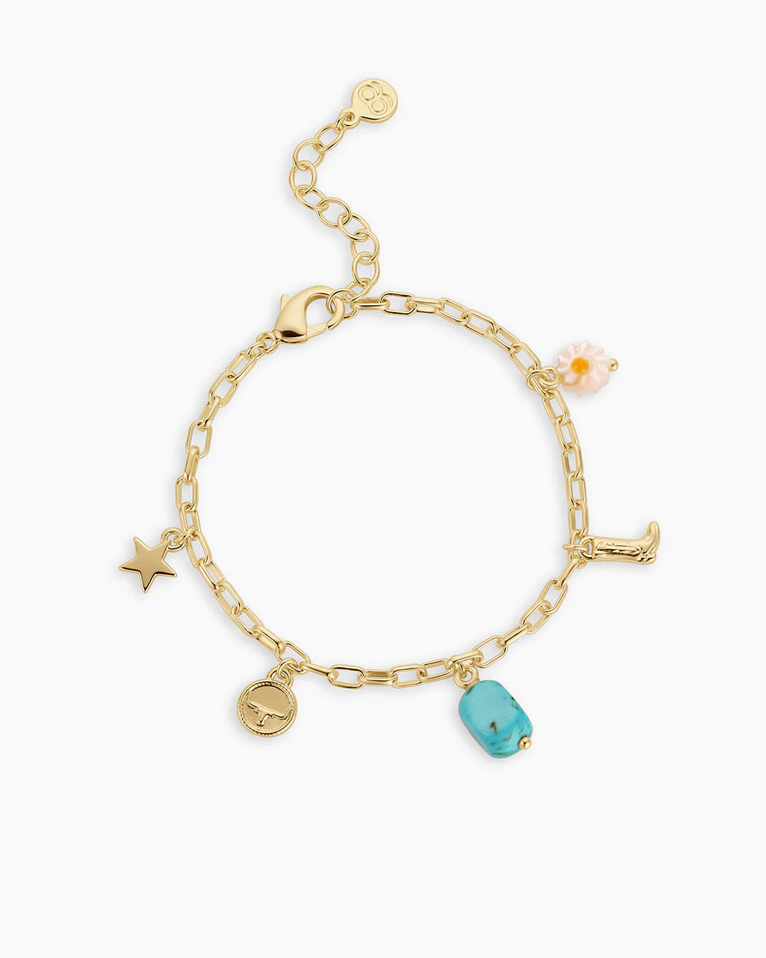 Gorjana Gold Western Mini Charm Bracelet