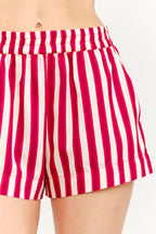High Waist Stripe Shorts