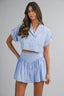 Becca Stripe Crop Top & Skirt Set