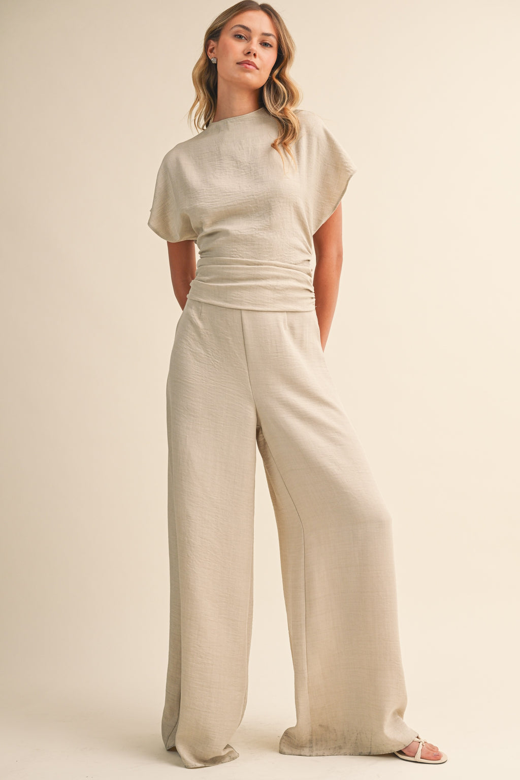 Sutton Ruched Jumpsuit
