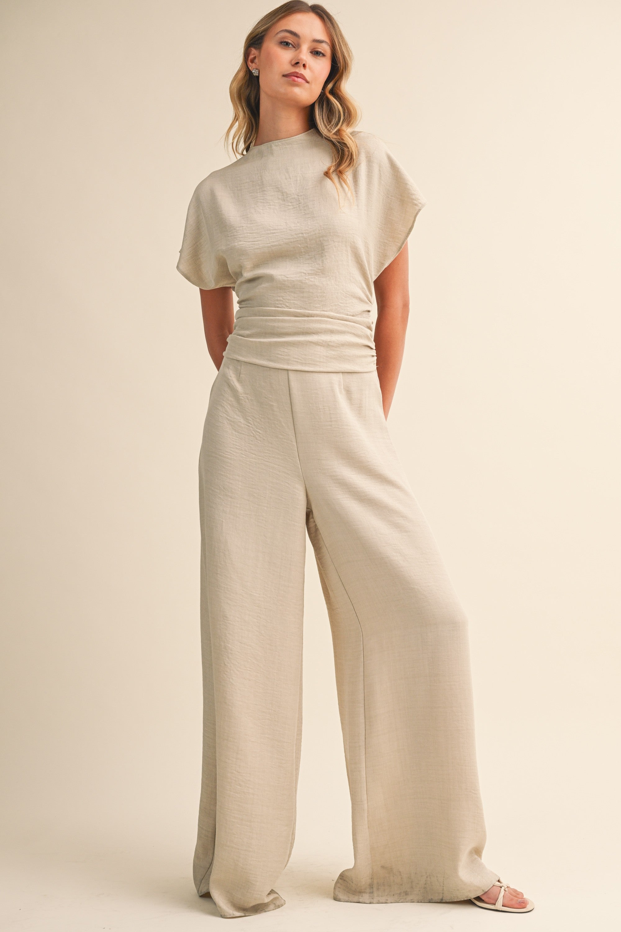 Sutton Ruched Jumpsuit