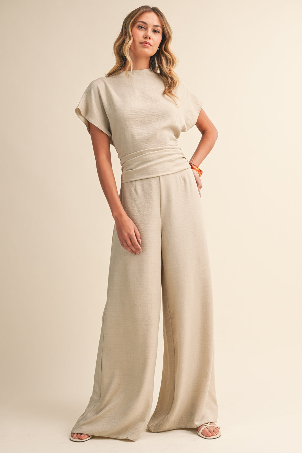 Sutton Ruched Jumpsuit