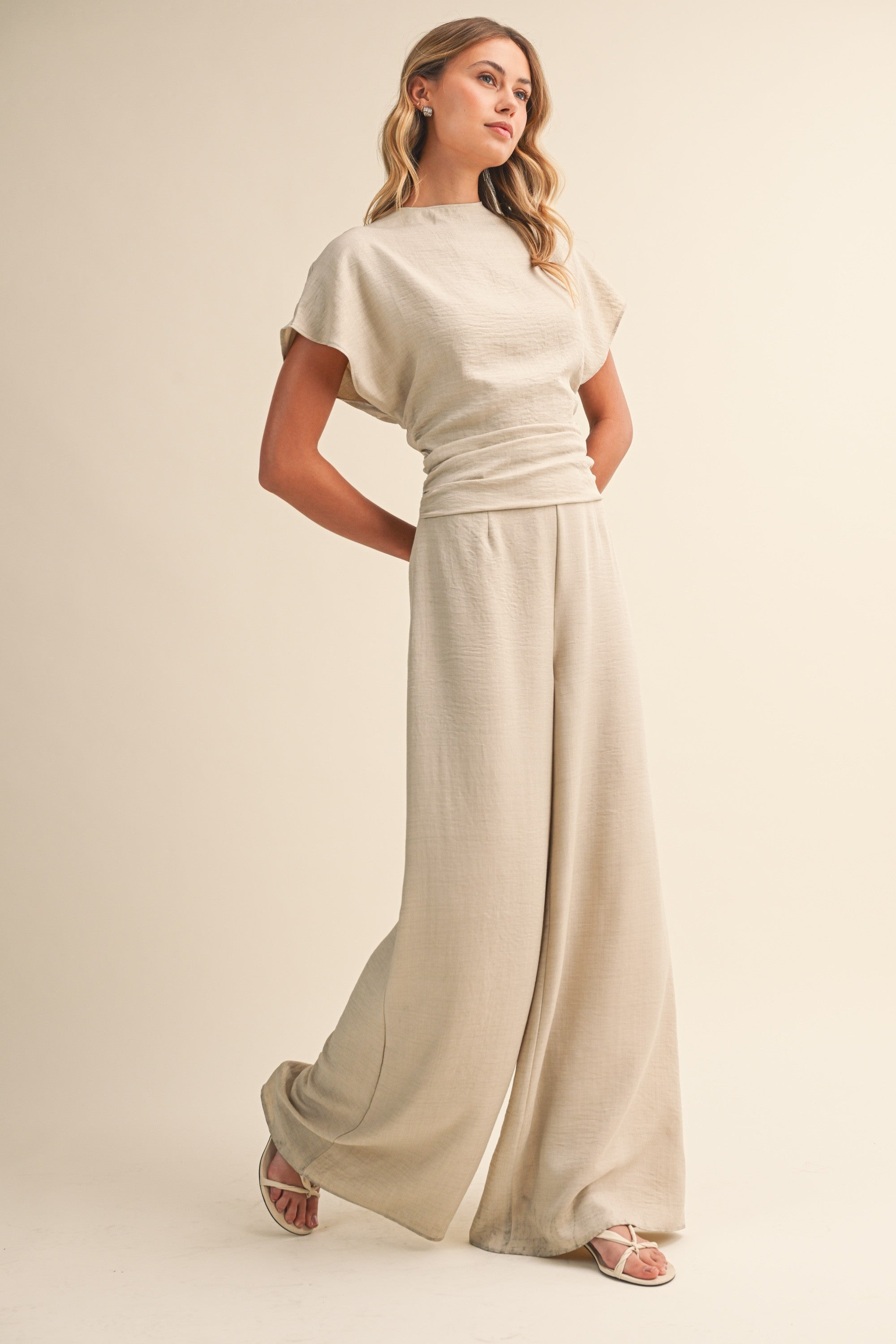Sutton Ruched Jumpsuit