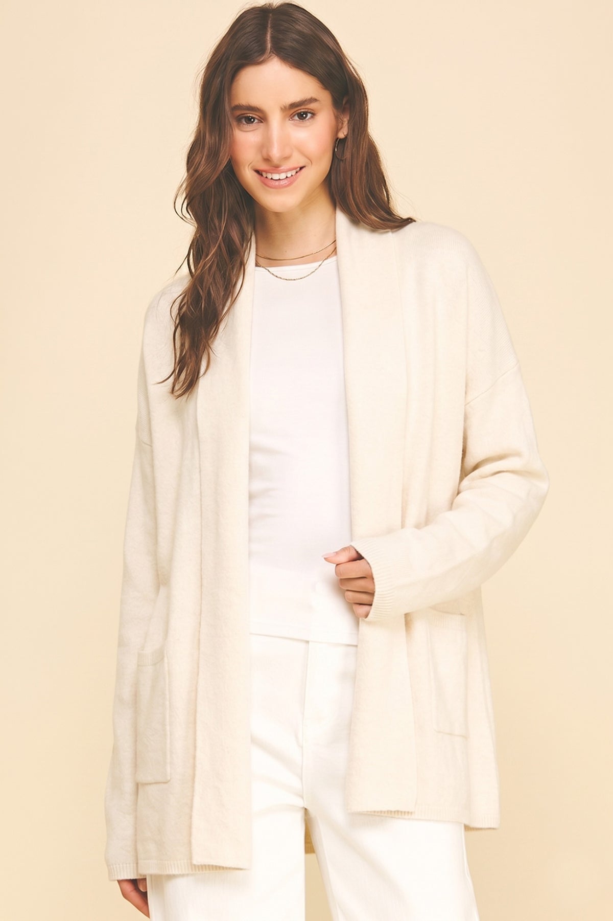 Open Front Knit Cardigan Main image