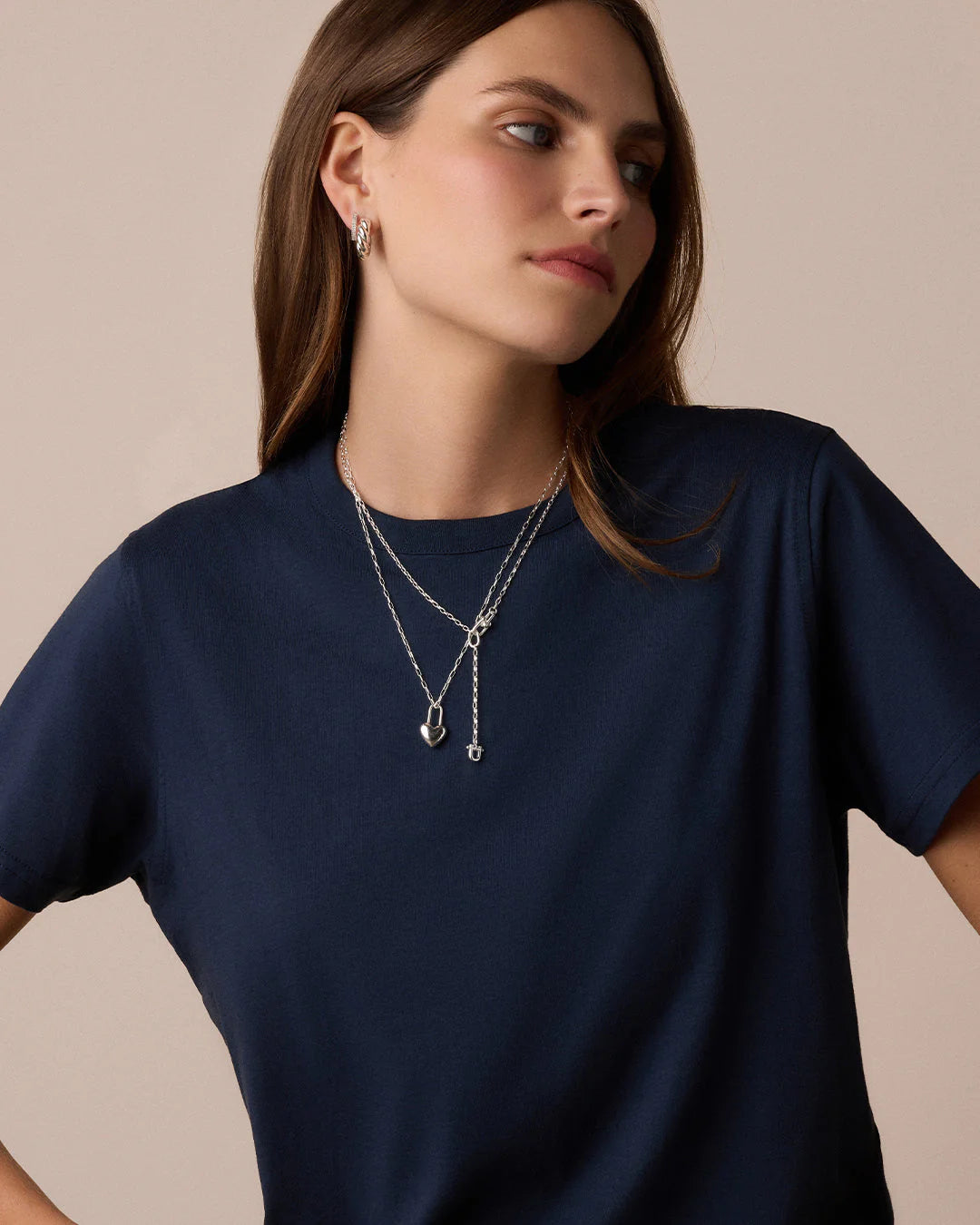 Gorjana Atlas Delicate Lariat (Silver)