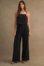 Adjustable Strap Crop Top And Long Pants Set
