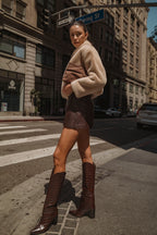 Cropped Faux Fur Jacket