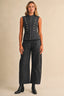 Stretch Twill Zip Front Napoleon Vest And Barrel Pants